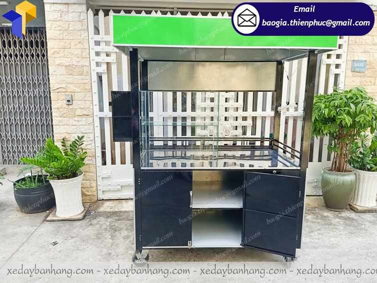đặt làm xe bán trà bí đao bằng sắt