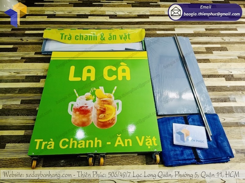 đặt làm xe bán trà chanh vỉa hè