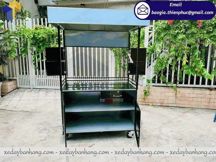 đặt làm xe bán trà sữa xiên que giá rẻ