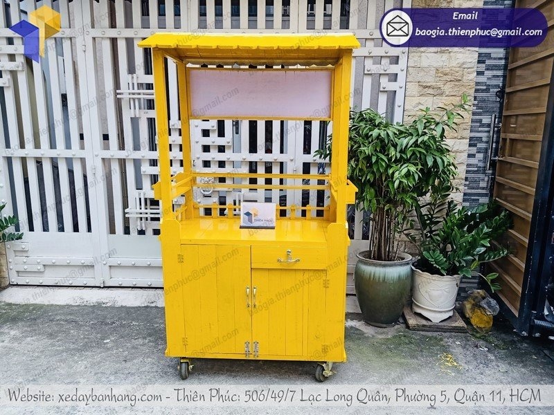 đặt làm xe bán xiên que tự chọn