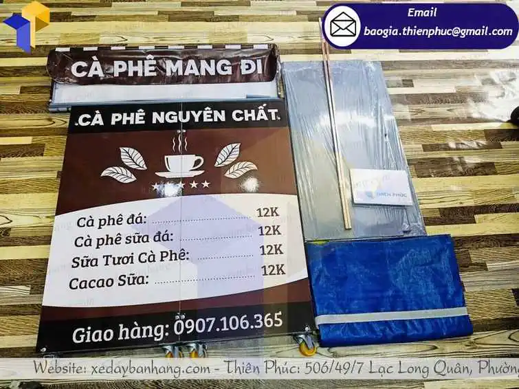 đặt làm xe cafe lưu động