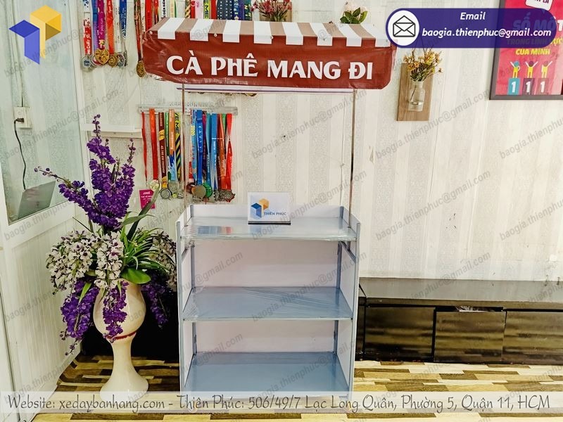đặt làm xe cafe mang đi gấp gọn