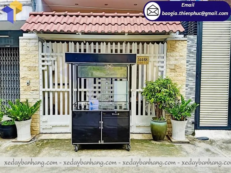 đặt làm xe đẩy cafe bằng sắt
