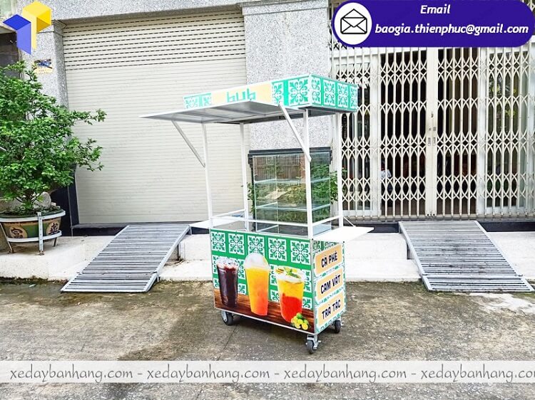 đặt làm xe inox bán nước cam