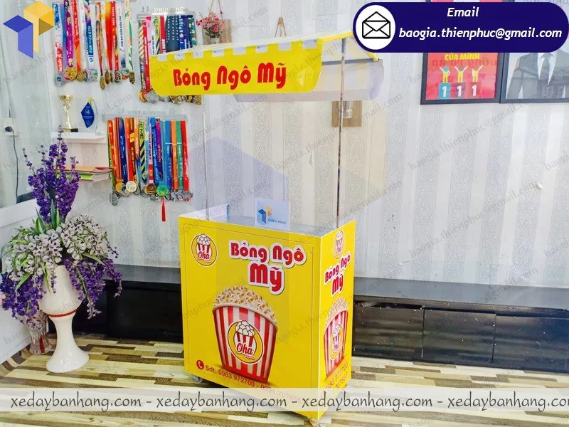 đặt làm xe lắp ráp bán bỏng ngô