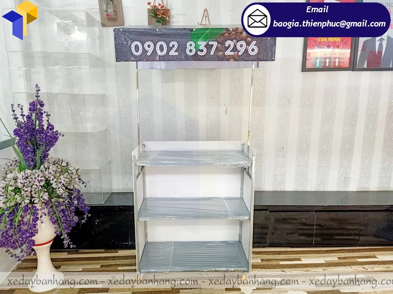 đóng quầy lắp ráp cà phê mang đi