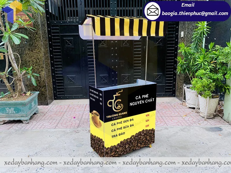 đặt làm xe lắp ráp bán cafe đen nguyên chất