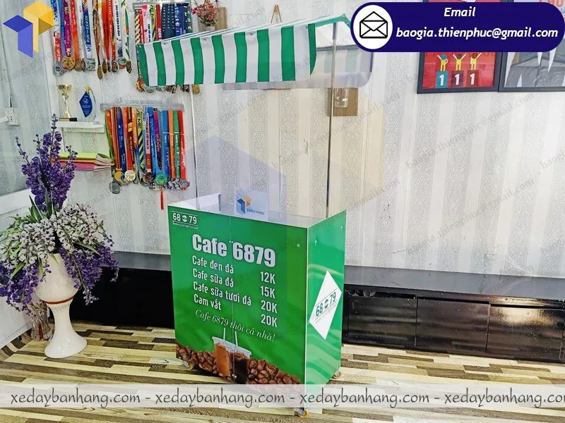 đặt làm xe lắp ráp bán cafe lưu động