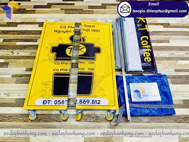 đặt làm xe lắp ráp bán cafe take away