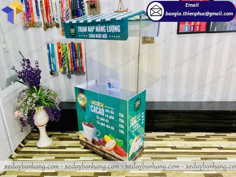 đặt làm xe lắp ráp bán cafe tiramisu