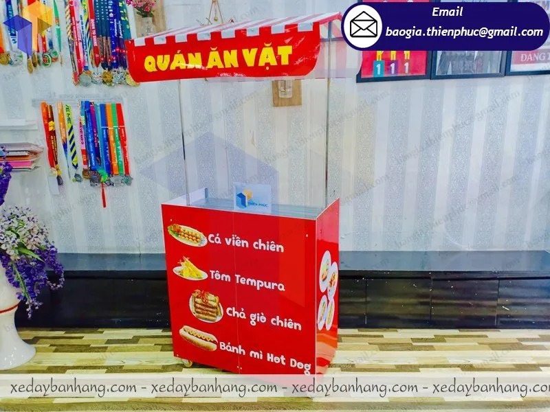 đặt làm xe lắp ráp bán đồ ăn vặt