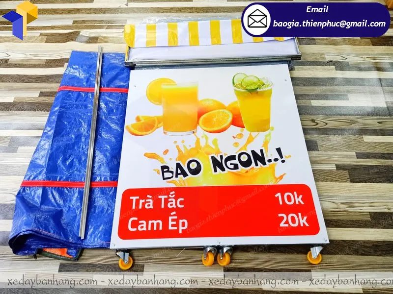 xe lắp ráp bán nước cam ép