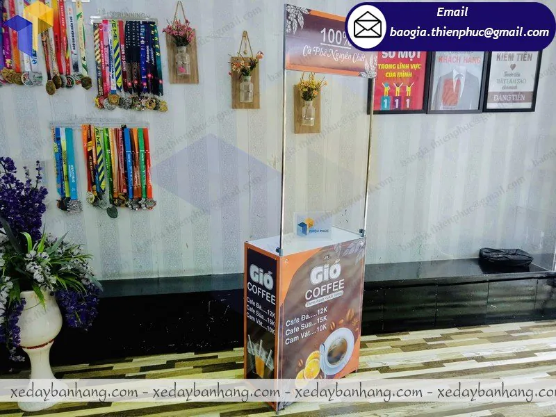 đặt làm xe lắp ráp mini bán cafe giá rẻ