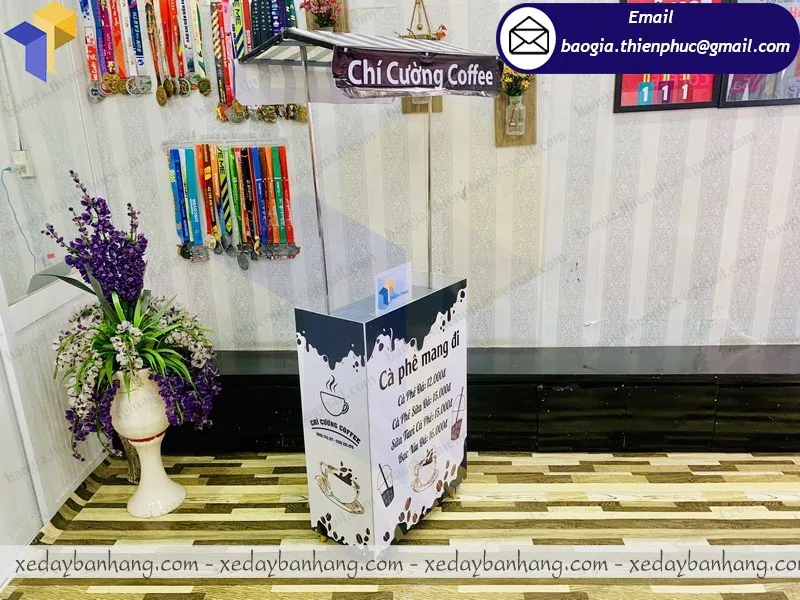 đặt làm xe lắp ráp mini bán cafe giá rẻ