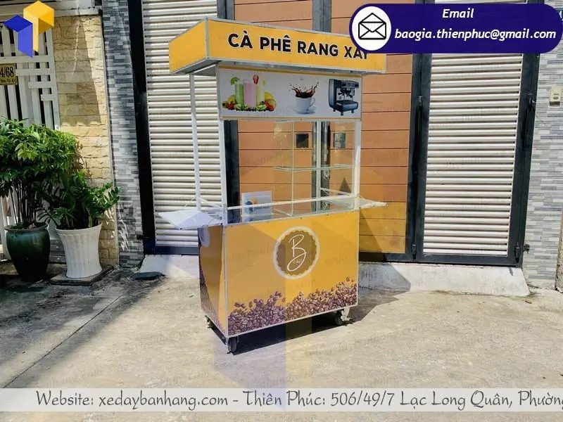 đặt làm xe sắt bán cà phê vỉa hè