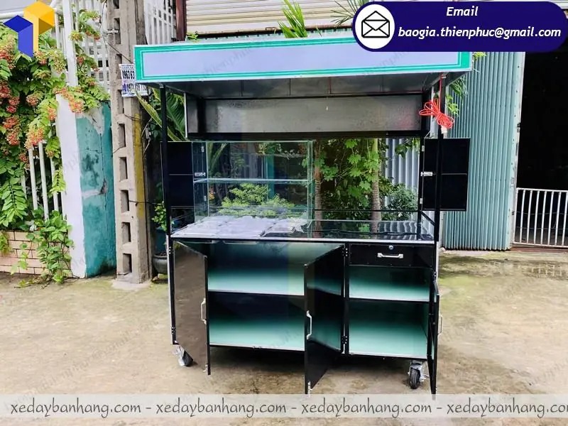 đặt làm xe sắt bán sinh tố nước ép