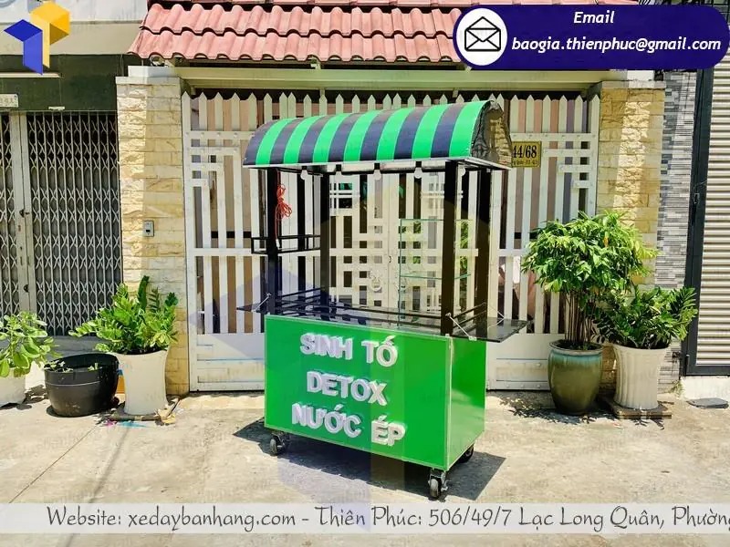 đặt làm xe sắt bán sinh tố