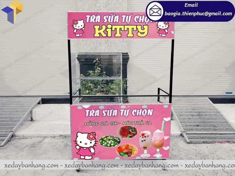 đặt làm xe sắt bán trà sữa vỉa hè