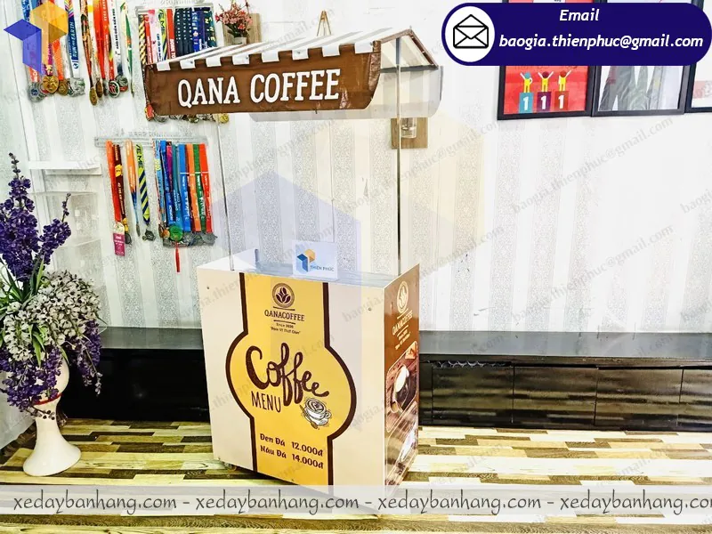 đặt thiết kế xe bán cafe take away