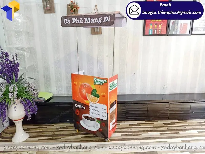 đóng booth lắp ráp bán hàng lưu động đẹp