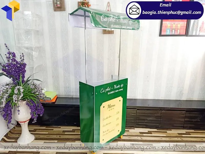 quầy lắp ráp quảng cáo bán café giá rẻ