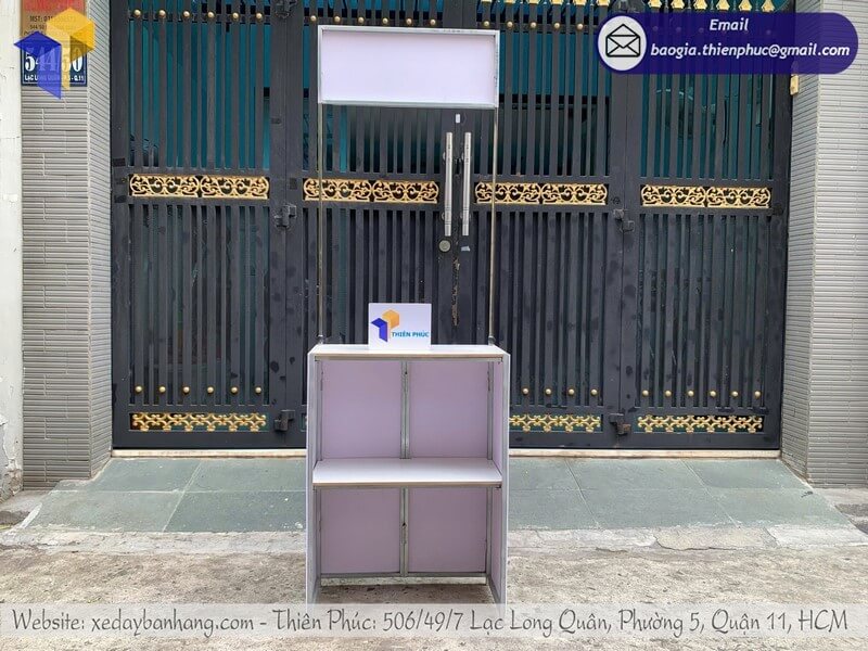 Dịch vụ in booth sắt tiếp thị trưng bày sự kiện chuyên nghiệp cho marketing trong nhà ngoài trời
