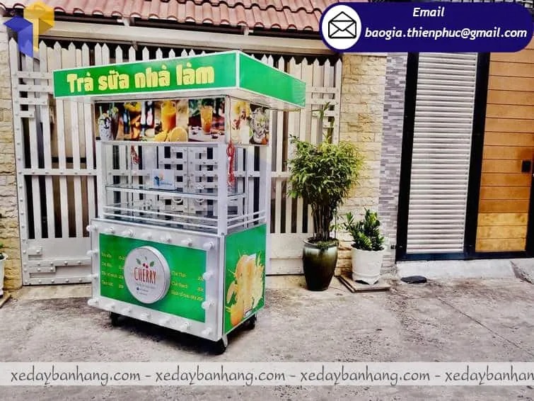 đóng quầy bán trà sữa vỉa hè