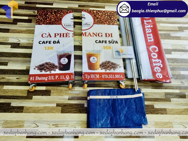 đóng quầy cafe take away lắp ráp đẹp