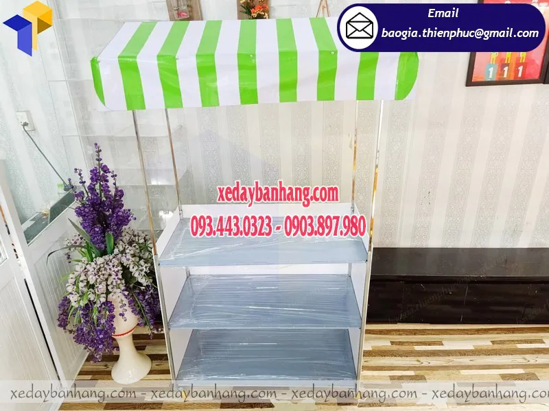 quầy sampling lắp ráp cafe take away bán hàng vỉa hè