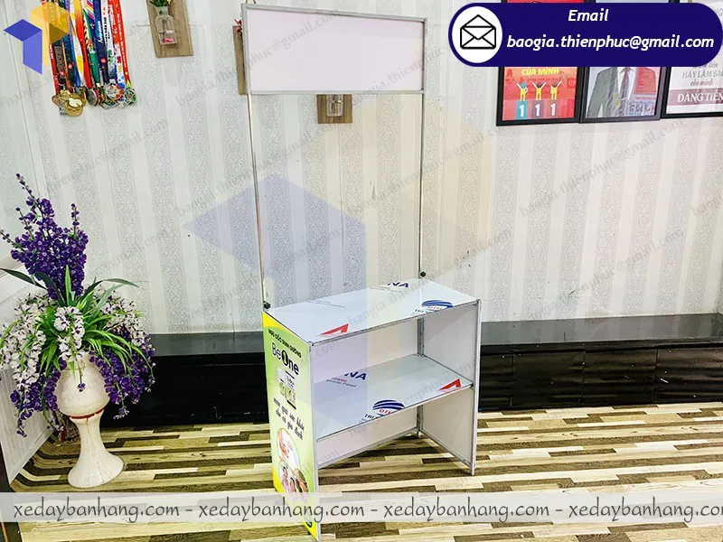 đóng quầy sampling sắt bán ngũ cốc dinh dưỡng