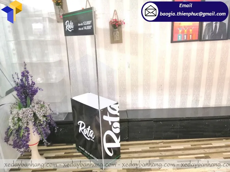 thiết kế booth sắt bán cà phê lưu động