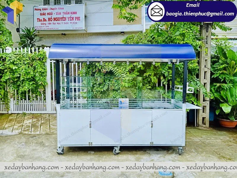 đóng tủ sắt lớn bán cafe espresso theo yêu cầu
