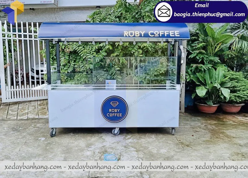 đóng tủ sắt lớn bán cafe espresso