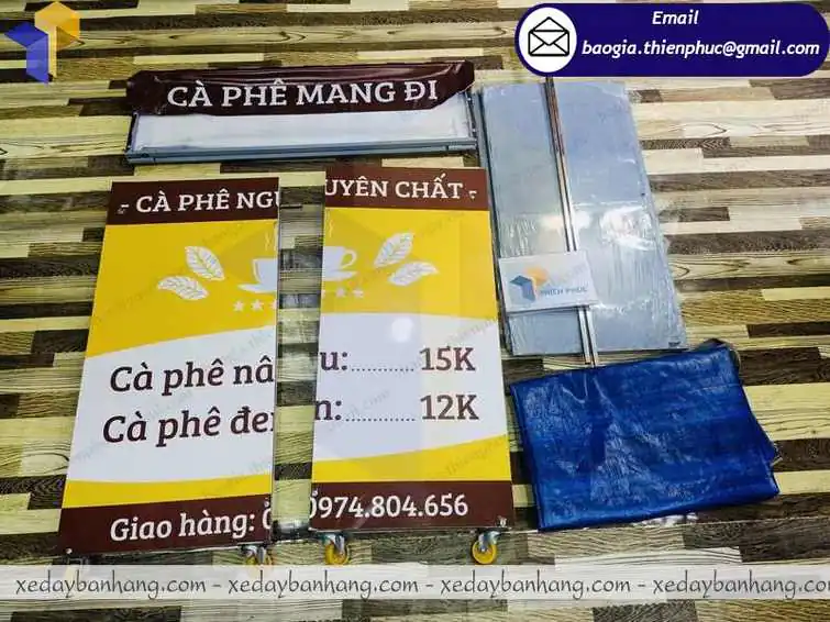 đóng xe bán cà phê vỉa hè