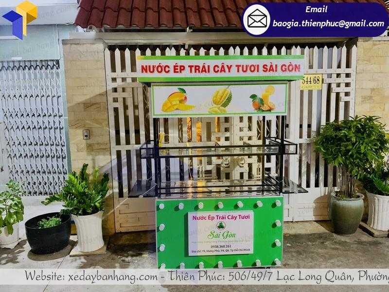 đóng xe inox bán sinh tố nước ép
