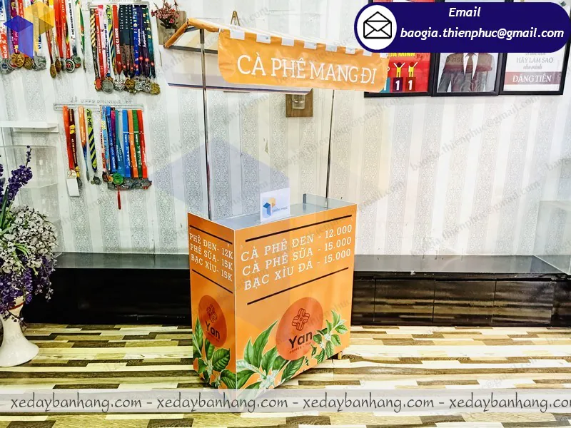 đóng xe lắp ráp bán cafe mang đi theo yêu cầu