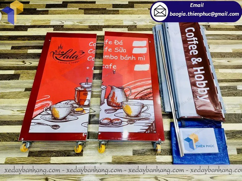đóng xe lắp ráp bán cafe pha máy