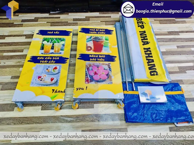 đóng xe lắp ráp bán trà sữa ăn vặt