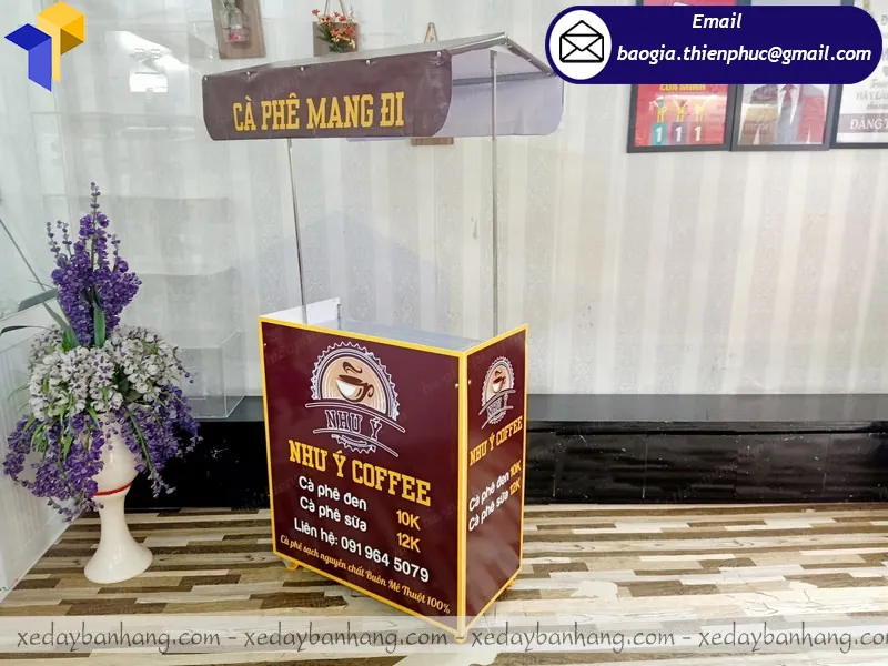 đóng xe lắp ráp cà phê theo yêu cầu