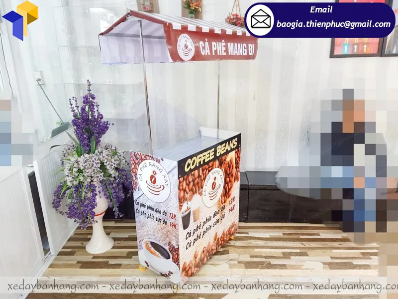 xe lắp ráp bán coffee lưu động