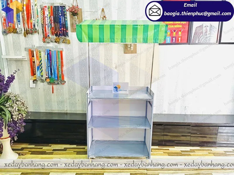 gia công booth bán bánh tráng trộn giá rẻ