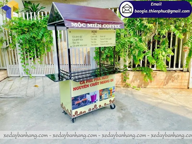 gia công tủ bán cafe bằng sắt