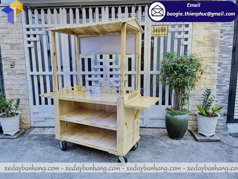 gia công tủ bán cafe di động