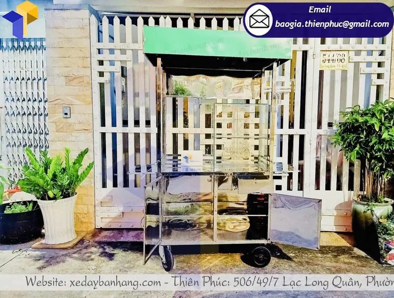 gia công tủ inox bán sinh tố trái cây