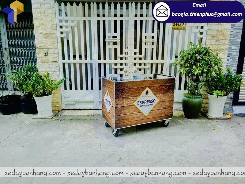 gia công tủ sắt bán cà phê