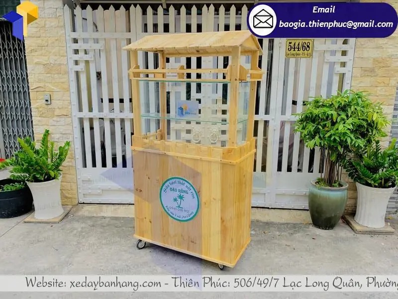 gia công tủ trà sữa đẹp