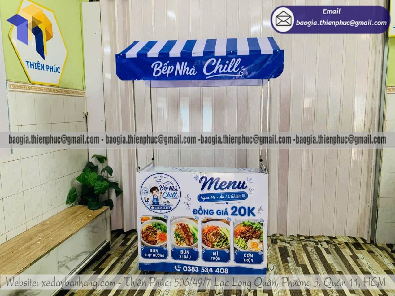 Gia công xe bán đồ ăn xếp gọn ngoài trời có mái che Gia công xe bán đồ ăn xếp gọn ngoài trời có mái che