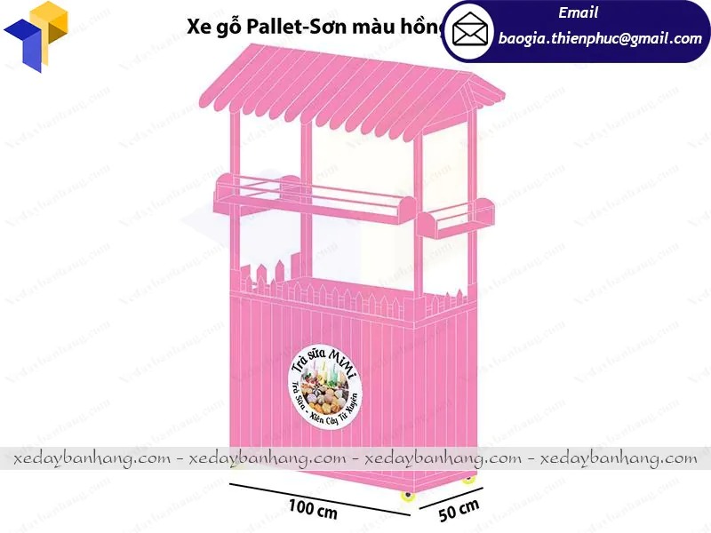 gia công xe bán trà sữa Tây Ninh