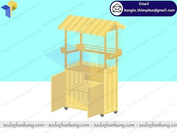 gia công xe bán xiên que tự chọn