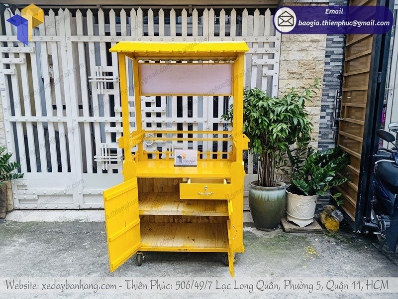 gia công xe bán xiên que tự chọn